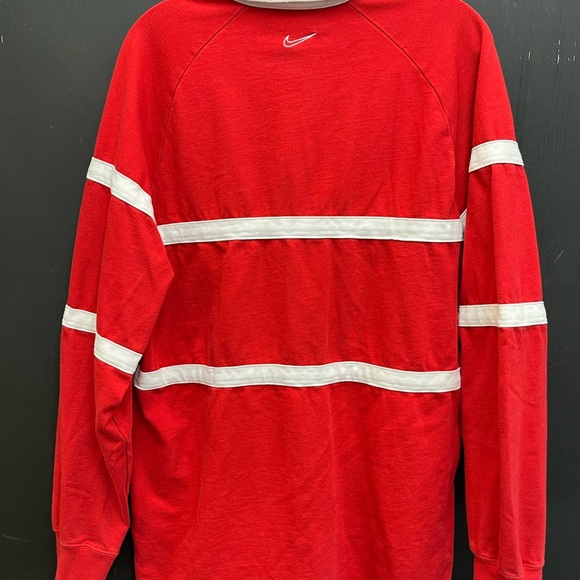 Nike Rugby Shirt- Red - Picture 4 of 5